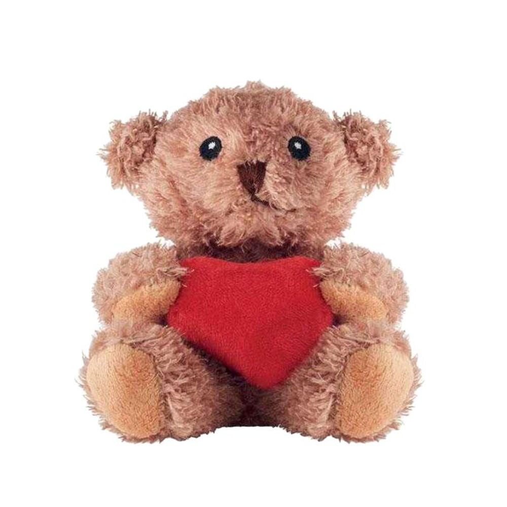 MidOcean Cuddle Heart Plush Teddy Bear / Red/Brown
